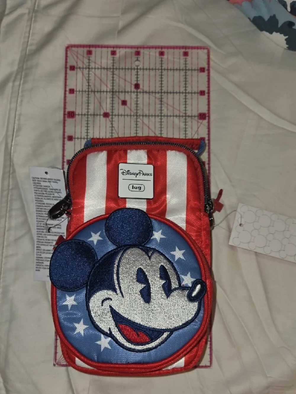 Disney Parks x Lug Mickey Americana Crossbody Bag - Red, White, Blue